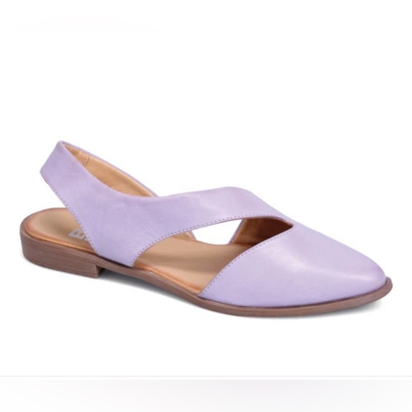 BUENO Bianca Lilac Leather Flat Sandal Size 37 - Picture 1 of 11